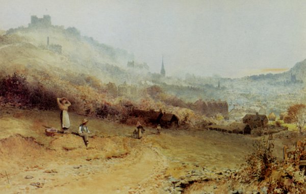 View of Dover by Charles Robertson - Hand-Painted Oil Painting Reproduction