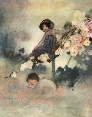 In Every Tree He Could See There Was A Little Child by Charles Robinson Oil Painting