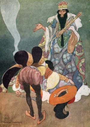 Let The Fireworks Begin, Said The King by Charles Robinson Oil Painting
