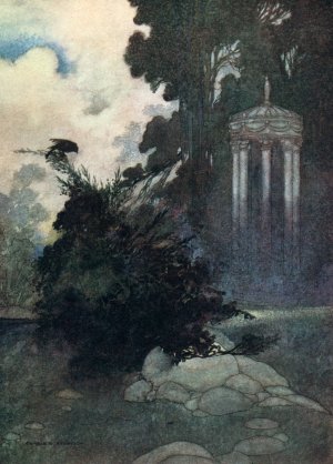 The Green Linnet by Charles Robinson Oil Painting