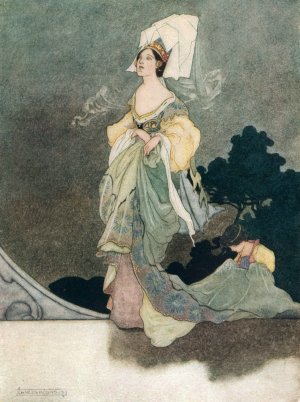 The Loveliest Of The Queen's Maids Of Honour by Charles Robinson Oil Painting