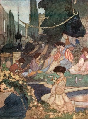 The Palace Of Sans-Souci by Charles Robinson Oil Painting