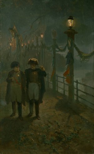 Napoleon in Amsterdam, Anno 1811 by Charles Rochussen Oil Painting
