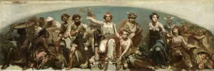 The Colonies Pay Tribute to the Dutch Maiden Oil painting by Charles Rochussen