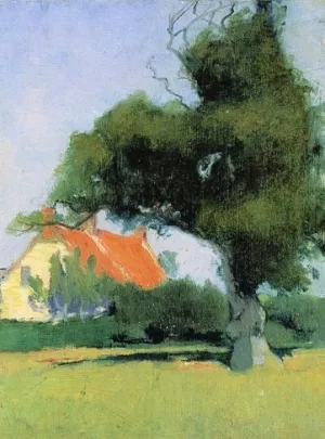House & Tree by Charles Rollo Peters - Oil Painting Reproduction
