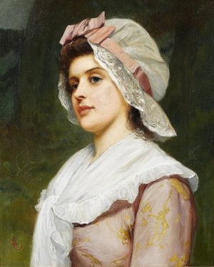 A Country Maid by Charles Sillem Lidderdale Oil Painting