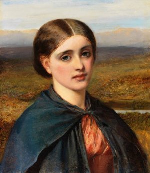 Study of an Irish Head by Charles Sillem Lidderdale Oil Painting