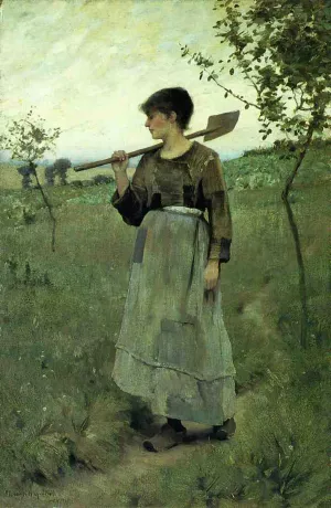 Home From the Fields by Charles Sprague Pearce Oil Painting