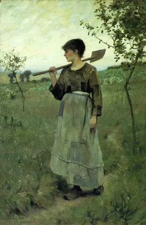 Home From the Fields Oil painting by Charles Sprague Pearce
