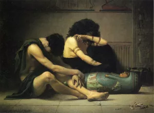 Lamentation Over the Death of the First-Born of Egypt by Charles Sprague Pearce Oil Painting