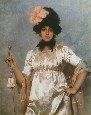 Woman of the Directoire by Charles Sprague Pearce Oil Painting