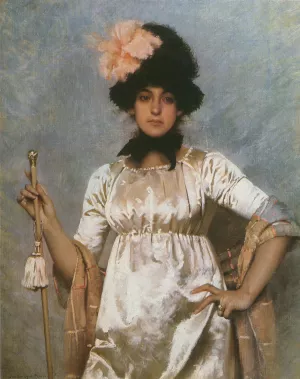Woman of the Directoire Oil painting by Charles Sprague Pearce