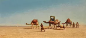 A Family Crossing The Desert by Charles Theodore Frere Oil Painting