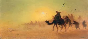 Crossing the Desert by Charles Theodore Frere - Oil Painting Reproduction