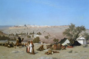 Jerusalem from the Mount of Olives by Charles Theodore Frere Oil Painting