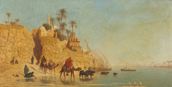 Main Product Photo of Manfalout  Painting by Charles Theodore Frere