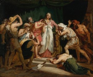 Joseph Recognized By His Brothers by Charles Thevenin Oil Painting
