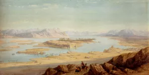 Above Aswan by Charles Vacher - Oil Painting Reproduction