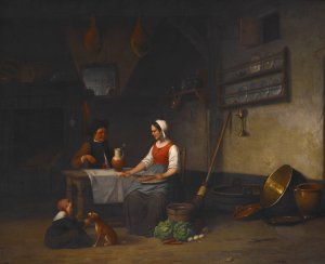 Interior Scene by Charles Venneman Oil Painting