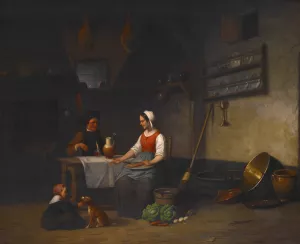 Interior Scene Oil painting by Charles Venneman