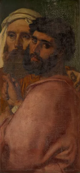 Mother of the Messiah and the Four Evangelists by Charles Verlat Oil Painting