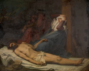 Pieta by Charles Verlat Oil Painting