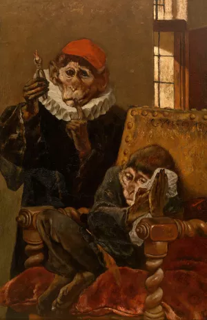 The Dentist by Charles Verlat Oil Painting