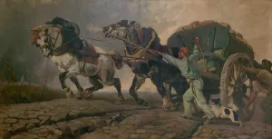 The Heavy Load by Charles Verlat Oil Painting