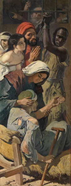 The Persecuted, the Enslaved, the Unfortunates by Charles Verlat Oil Painting