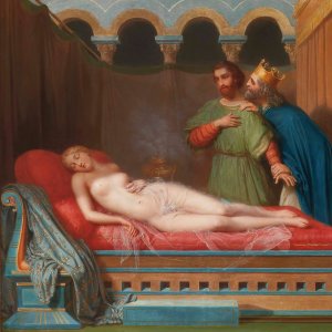 La Femme Du Roi Candaule Oil painting by Charles-Victoire-Frederic Moench