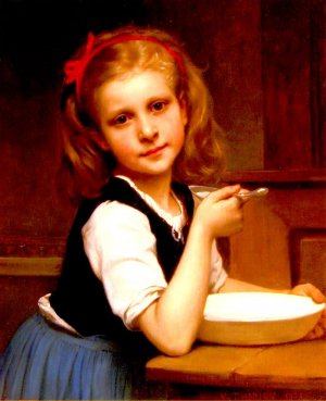 La Soupe by Charles Victor Thirion Oil Painting