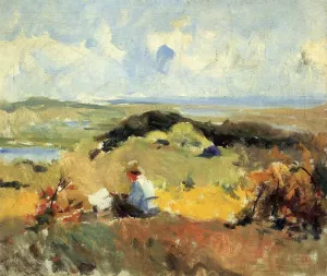 Artist in Plein Air by Charles W. Hawthorne - Oil Painting Reproduction