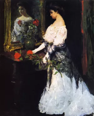 Before the Ball by Charles W. Hawthorne - Oil Painting Reproduction
