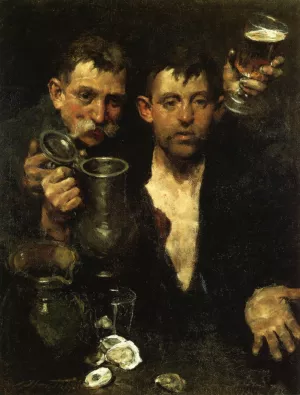 Bums Drinking painting by Charles W. Hawthorne