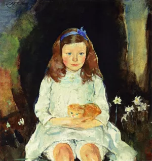 Little Dora by Charles W. Hawthorne Oil Painting
