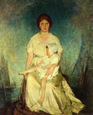 Motherhood Triumphant by Charles W. Hawthorne Oil Painting