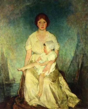Motherhood Triumphant by Charles W. Hawthorne - Oil Painting Reproduction