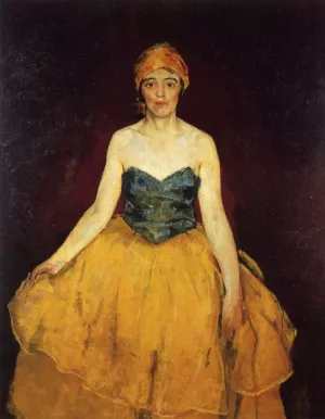 Portrait of Mayme Noons by Charles W. Hawthorne Oil Painting