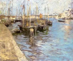 Provincetown Harbor by Charles W. Hawthorne - Oil Painting Reproduction
