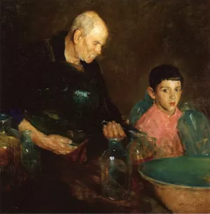 Refining Oil by Charles W. Hawthorne Oil Painting