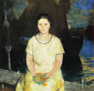 The Fisherman's Daughter by Charles W. Hawthorne Oil Painting