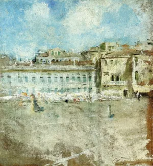 Venice Campo by Charles W. Hawthorne - Oil Painting Reproduction
