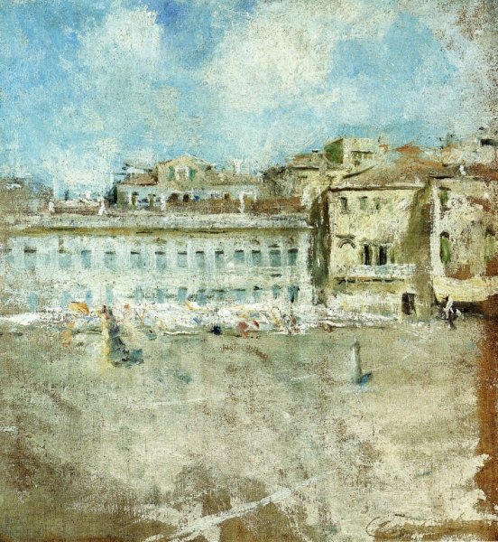 Main Product Photo of Venice Campo Painting by Charles W. Hawthorne