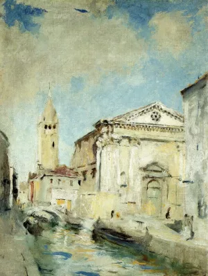 White Venice by Charles W. Hawthorne - Oil Painting Reproduction