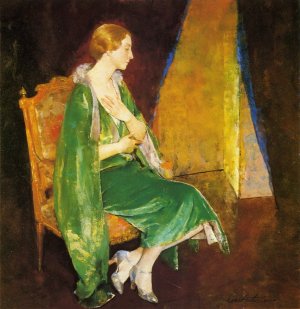 Woman in Green also known as Portrait of Mrs. Crocket