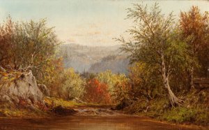 Autumn in the Catskills by Charles W. Knapp Oil Painting