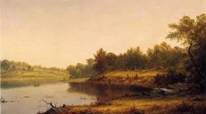 Boating on the Wissahickon Oil painting by Charles W. Knapp