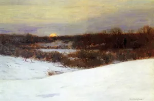 Winter Sunrise by Charles Warren Eaton - Oil Painting Reproduction