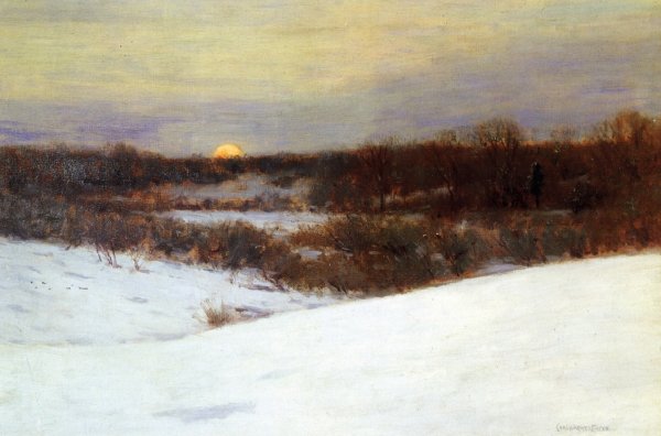 Main Product Photo of Winter Sunrise Painting by Charles Warren Eaton