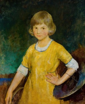 Portrait of Joan Becker by Charles Webster Hawthorne Oil Painting